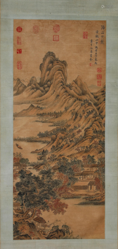 A Scroll Painting by Wang Meng