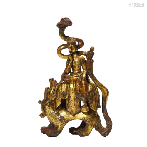 Gilt-Bronze Avalokiteshvara Statue