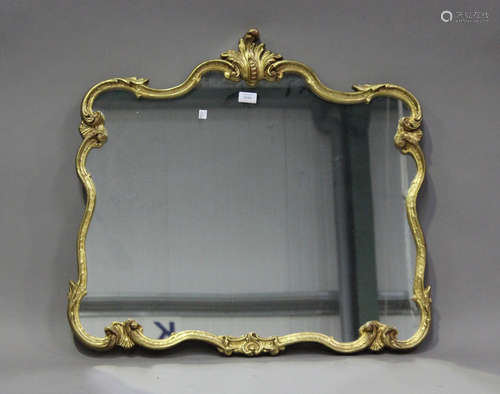 A modern rococo style gilt framed wall mirror, 71cm x 80cm.B...