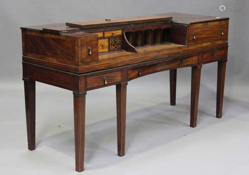 A George III mahogany converted square piano, later converte...