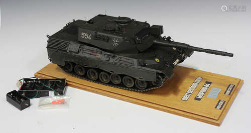 A 1:16 scale radio controlled model of a German Leopard A4 t...