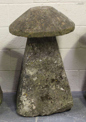 A substantial 19th century Yorkshire staddle stone, height 9...