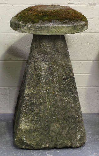 A substantial 19th century Yorkshire staddle stone, height 9...