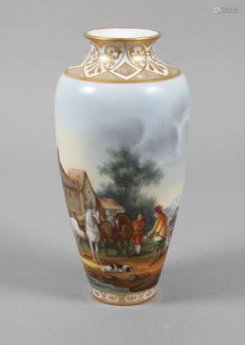 Berlin-Teltow Vase mit Landschaftsdekor Conrad, Schomburg & ...