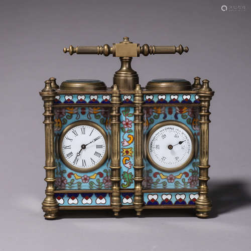 A connected cloisonne clock