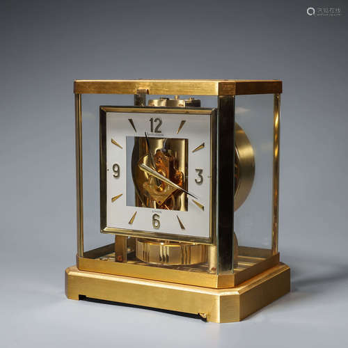 A copper table clock