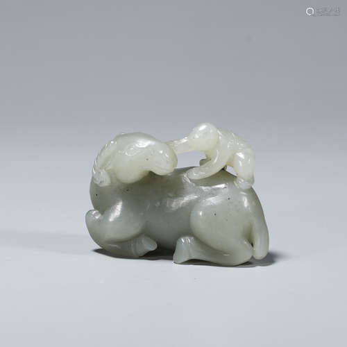 A jade carved ornament