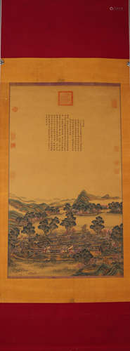 A Chinese painting, Song Huizong mark