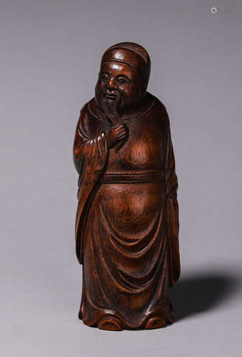 A bamboo figurine