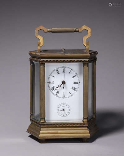 A copper mechanical clock