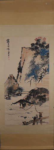 A Chinese painting, Pan Tianshou mark