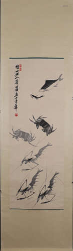 A Chinese painting, Qi Baishi mark