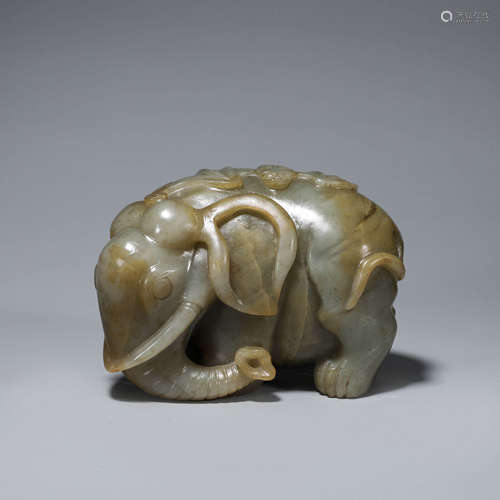 A jade elephant ornament