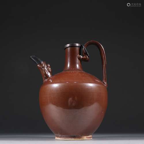 Song Ding kiln sauce glaze package silver holding pot