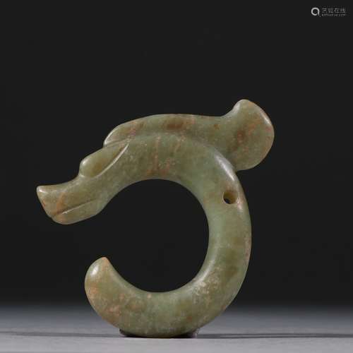 Hongshan Jade River grinding jade c-shaped dragon