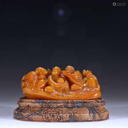 Qing Dynasty Tian Huangshi character story ornaments