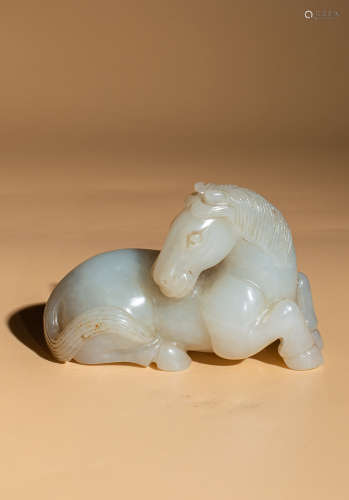 Qing and Hetian Jade Horse
