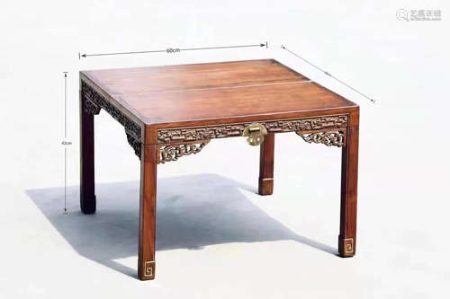 A MING DYNASTY YELLOW PEAR CHESS TABLES