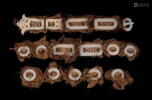 A SET OF LIAO DYNASTY JADE BELTS