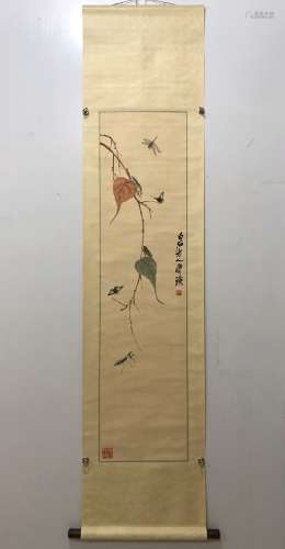QI BAISHI - GRASS AND INSECT