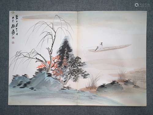 Zhang Da's book of water flowers and birds in Qianshan