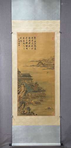 A Chinese painting by Qiu Ying