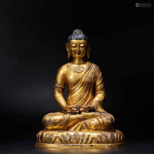 Bronze gilt Buddha