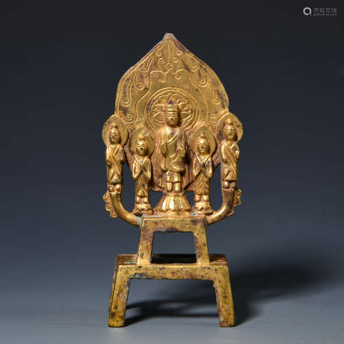 Bronze gilt Buddha