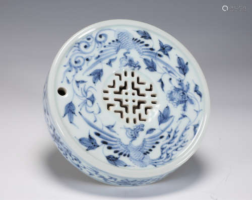 Yuan Dynasty - Blue and White Crane Bowl Inkstone