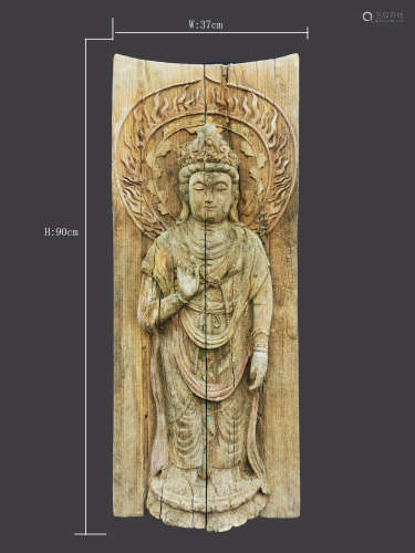 Liao Dynasty - Cypress Buddha Statue