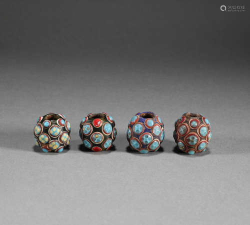 Han Dynasty - Colored Glaze Beads