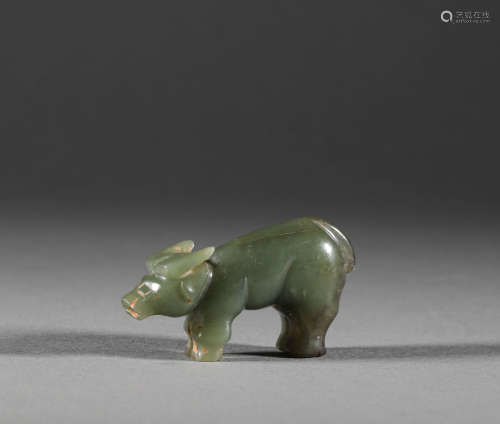 Han Dynasty - Hetian Jade Beast