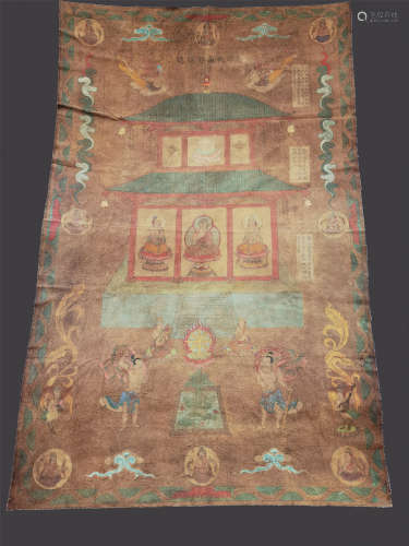 Liao Dynasty - Linen Thangka
