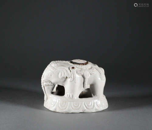 Song Dynasty - White Glazed Elephant