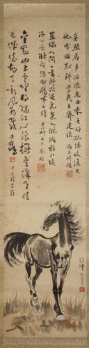 Xu Beihong - Horse Hanging Scroll on Paper