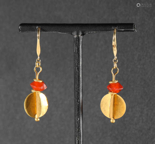 Han Dynasty - Pure Gold Earrings