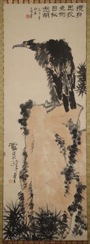 Pan Tianshou - Eagle Hanging scroll on paper