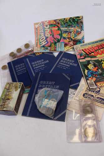 A box of miscellaneous items, to include Geographica Visitor...