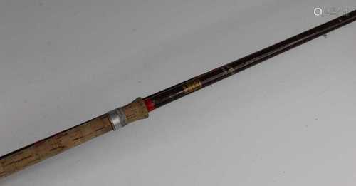 A Hardy Richard Walker Avon fibreglass two piece rod 298cm (...