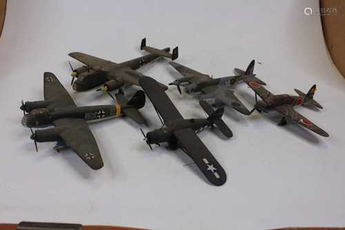 A collection of Airfix aircraft, loose and assembled