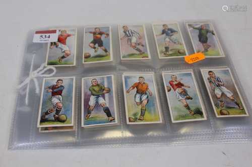 Players cigarette cards including footballers 1928-9, and cr...