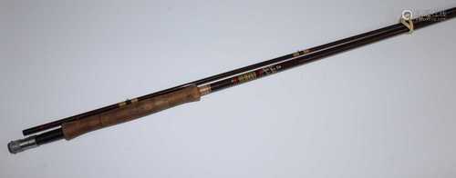 A Hardy Fibalite Perfection # 6/7 10' two piece fly rod.