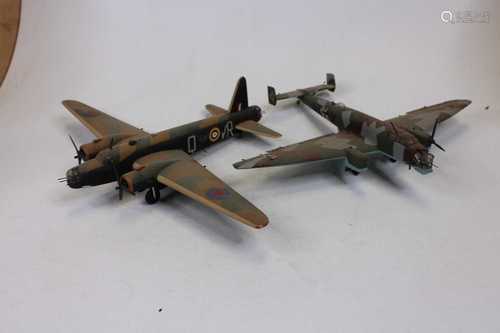 A collection of Airfix aircraft, loose and assembled