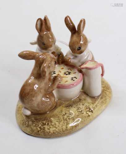 A Beswick Beatrix Potter figure Flopsy Mopsy and Cotton Tail...