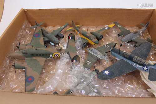 A collection of Airfix aircraft, loose and assembled