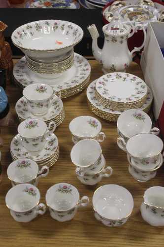 A Royal Albert six-place setting dinner and tea service, in ...