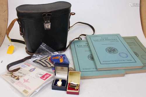 A collection of mixed militaria to include Hutchinsons Picto...