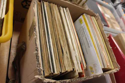 A box of vinyl LPs to include classical and soundtrack