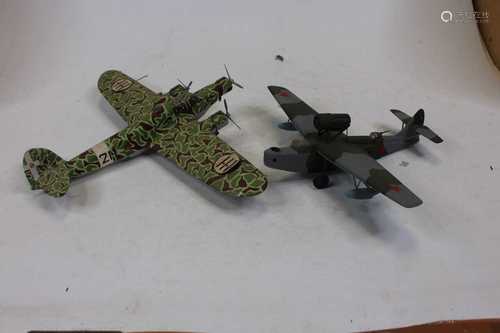 A collection of Airfix aircraft, loose and assembled