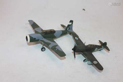 A collection of Airfix aircraft, loose and assembled